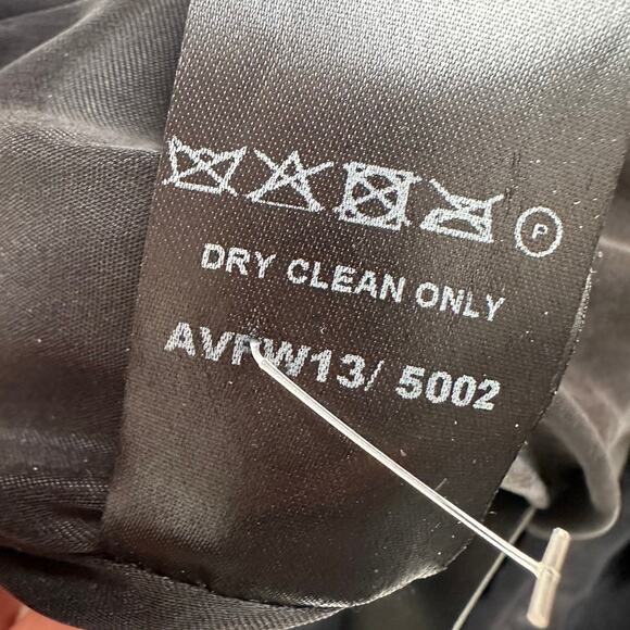 Anthony Vaccarello Hardcore Spike White Midi Coat size FR 36 Black Leather Belt - Picture 12 of 16